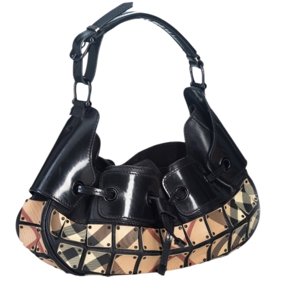 Burberry Nova Check Small Warrior Hobo Black Multiple colors - Picture 3 of 12